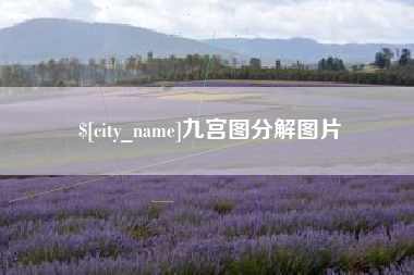资阳九宫图分解图片