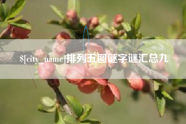 资阳排列五图谜字谜汇总九