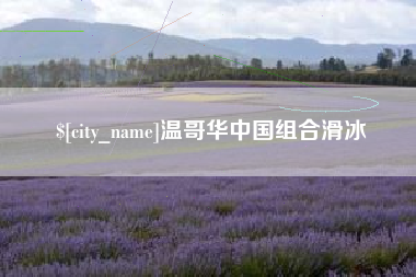 资阳温哥华中国组合滑冰