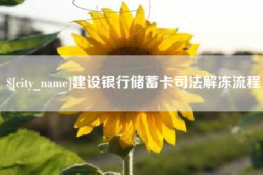 资阳建设银行储蓄卡司法解冻流程