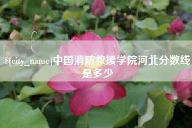 资阳中国消防救援学院河北分数线是多少