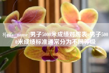资阳男子5000米成绩对照表-男子5000米成绩标准通常分为不同等级