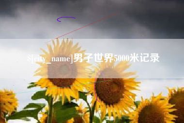 资阳男子世界5000米记录