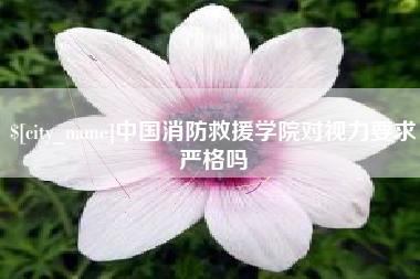 资阳中国消防救援学院对视力要求严格吗