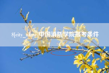 资阳中国消防学院报考条件