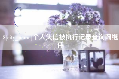资阳个人失信被执行记录查询阚继伟