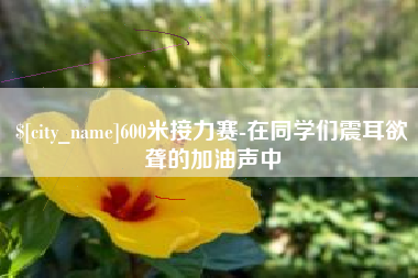 资阳600米接力赛-在同学们震耳欲聋的加油声中