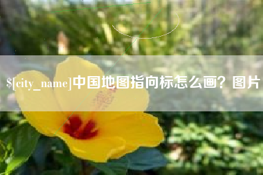 资阳中国地图指向标怎么画？图片