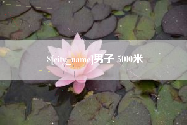 资阳男子 5000米
