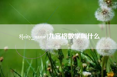 资阳九宫格数学叫什么