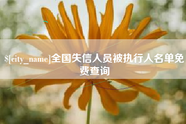 资阳全国失信人员被执行人名单免费查询