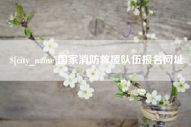 资阳国家消防救援队伍报名网址