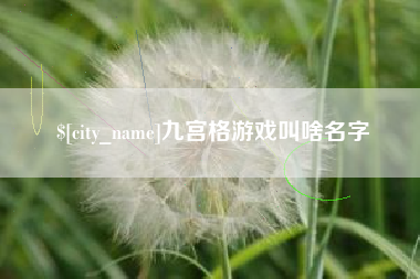 资阳九宫格游戏叫啥名字