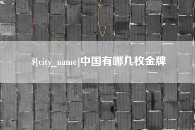资阳中国有哪几枚金牌