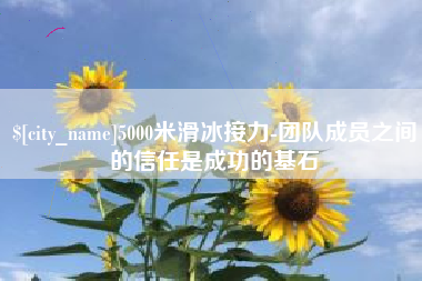资阳5000米滑冰接力-团队成员之间的信任是成功的基石