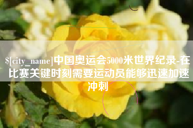 资阳中国奥运会5000米世界纪录-在比赛关键时刻需要运动员能够迅速加速冲刺