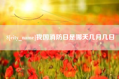 资阳我国消防日是哪天几月几日