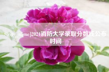 资阳2024消防大学录取分数线公布时间