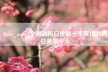 资阳全国消防日是哪一天宣传消防日是哪一天