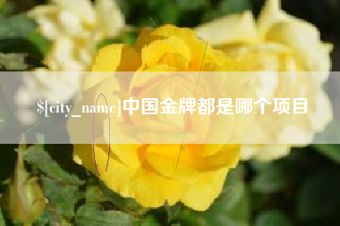 资阳中国金牌都是哪个项目
