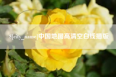 资阳中国地图高清空白线描版