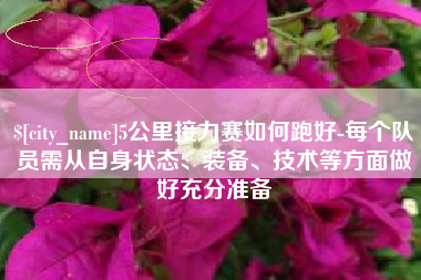 资阳5公里接力赛如何跑好-每个队员需从自身状态、装备、技术等方面做好充分准备
