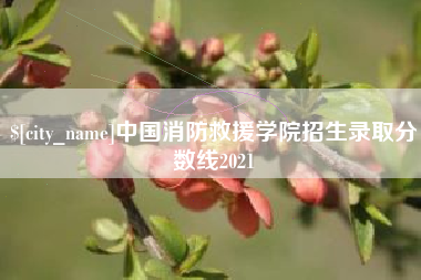 资阳中国消防救援学院招生录取分数线2021