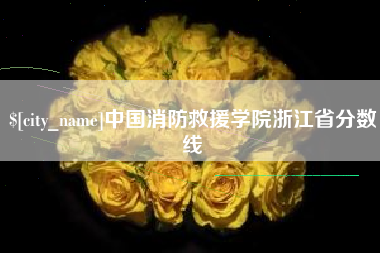 资阳中国消防救援学院浙江省分数线
