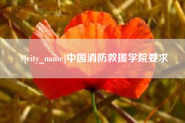 资阳中国消防救援学院要求