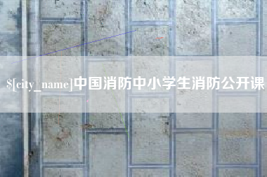 资阳中国消防中小学生消防公开课