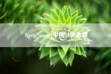 资阳中国19块金牌
