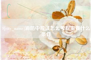 资阳消防中控证怎么考取需要什么条件