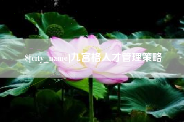 资阳九宫格人才管理策略