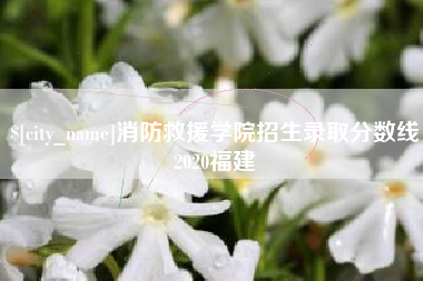 资阳消防救援学院招生录取分数线2020福建