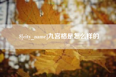 资阳九宫格是怎么样的