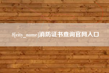 资阳消防证书查询官网入口
