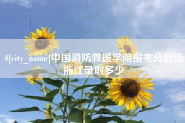 资阳中国消防救援学院报考分数线浙江录取多少