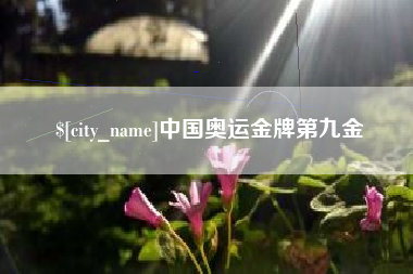 资阳中国奥运金牌第九金