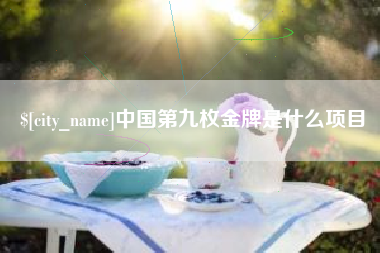 资阳中国第九枚金牌是什么项目