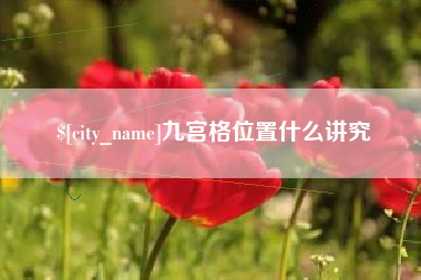 资阳九宫格位置什么讲究